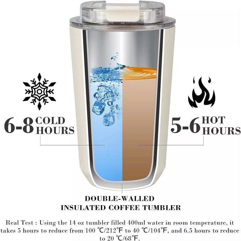 [vendor] Coffee Mug Stainless Steel Travel Water Bottle Insulated