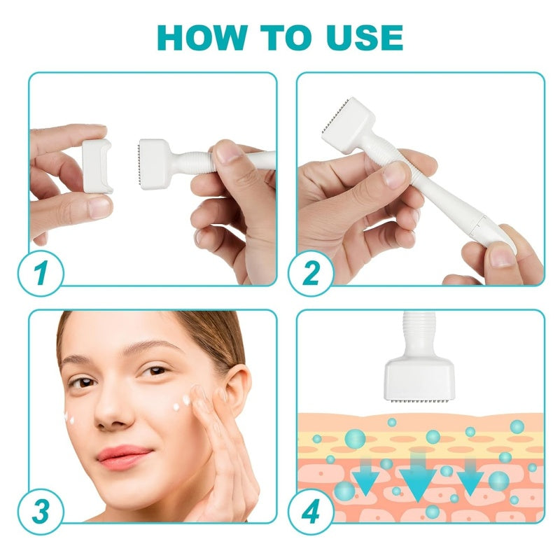 [vendor] Microneedles Derma Roller - Microneedling Stamp 0.25 Mm,