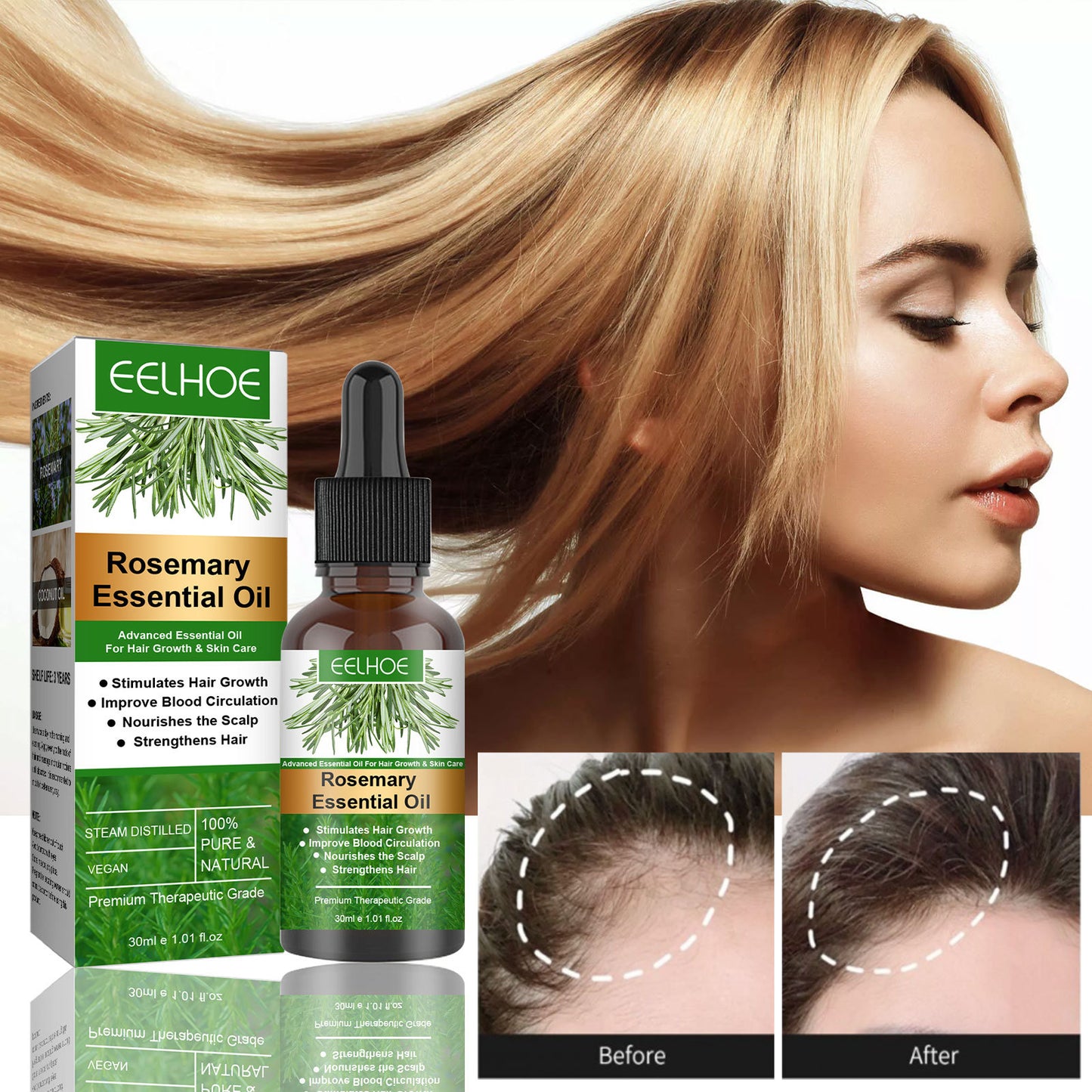 [vendor] Rosemary Anti-Breakage Nourishing Hair Care Oil