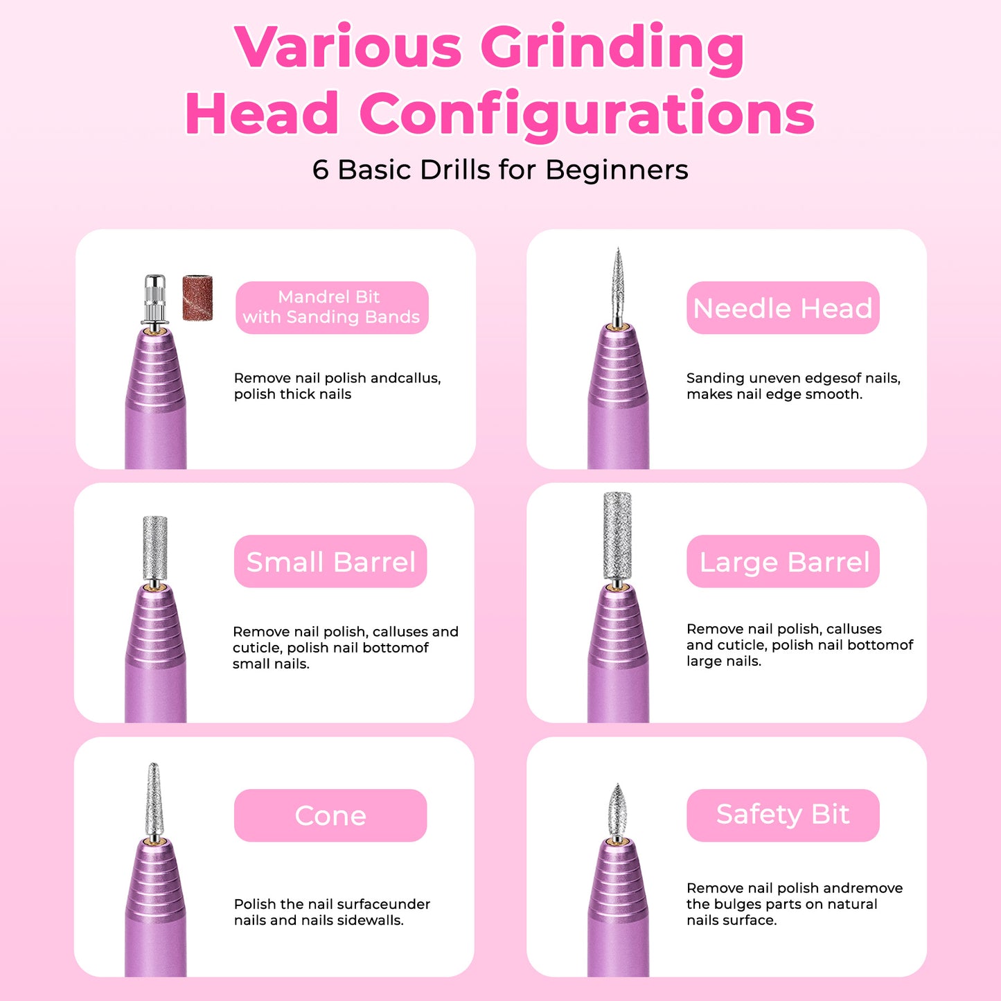 [vendor] Portable Electric Nail Drill, Professional Nail File Kit