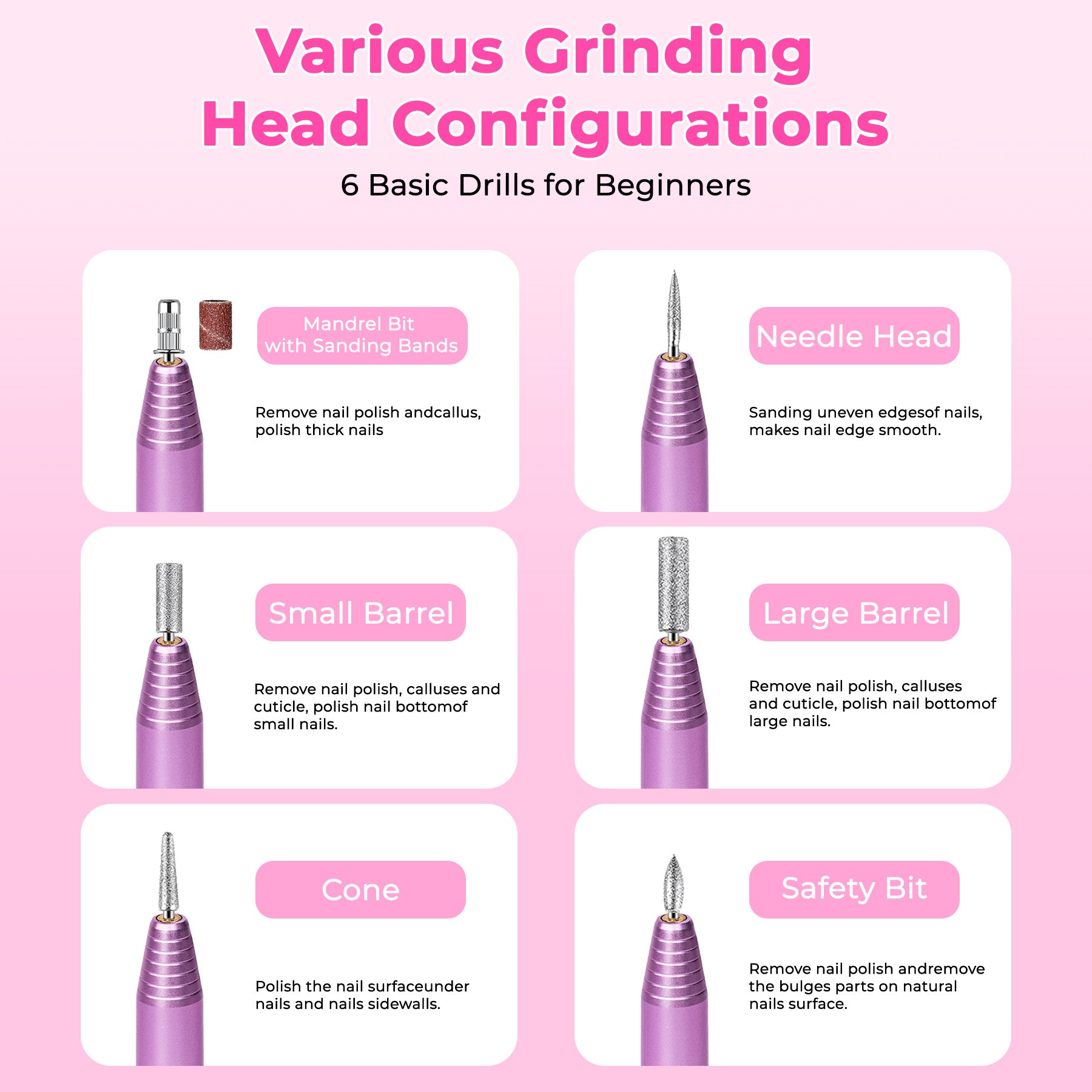 [vendor] Portable Electric Nail Drill, Professional Nail File Kit