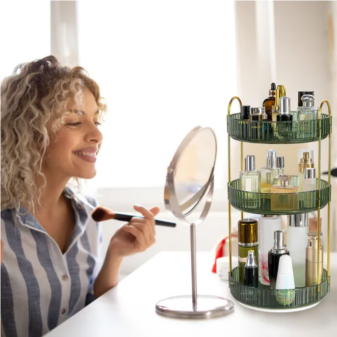 [vendor] 3 Layer Rotating Makeup Organizer
