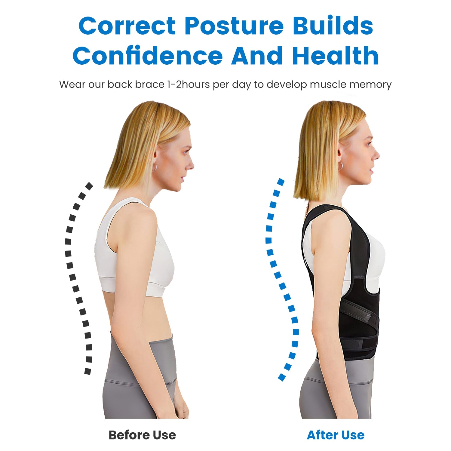 [vendor] 3 Size Options Posture Corrector For Women Men