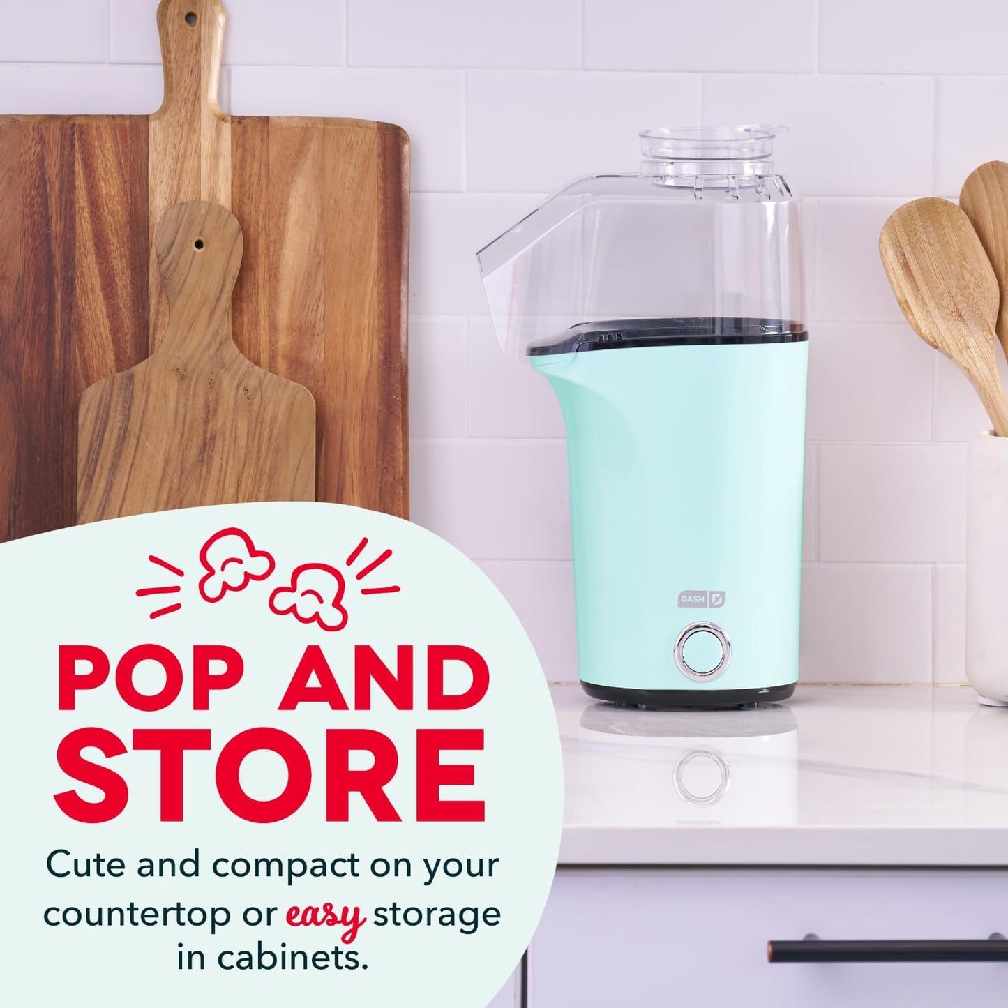 [vendor] Popcorn Maker 16 Cup Hot Air Popper Aqua Electric