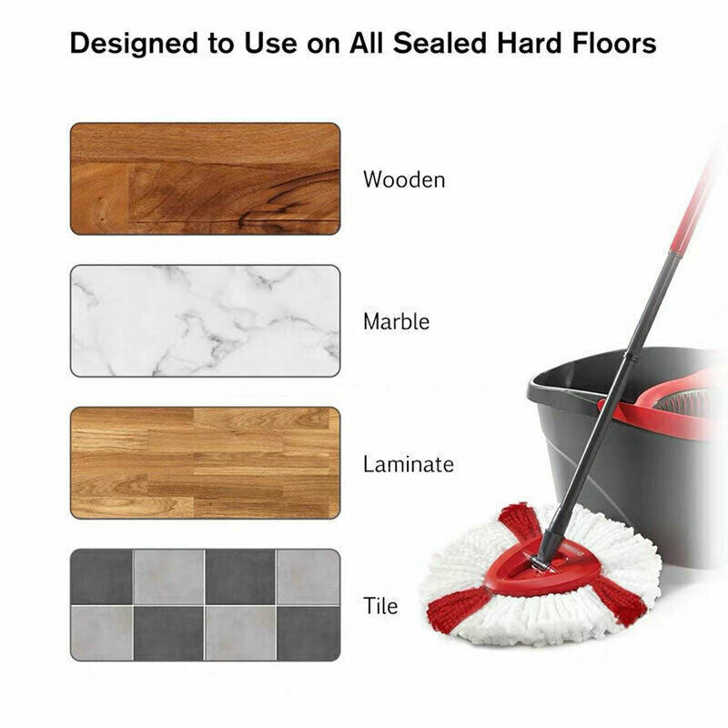 [vendor] 6 PACK For Vileda Turbo Refill Microfibre Mop Set, Spin