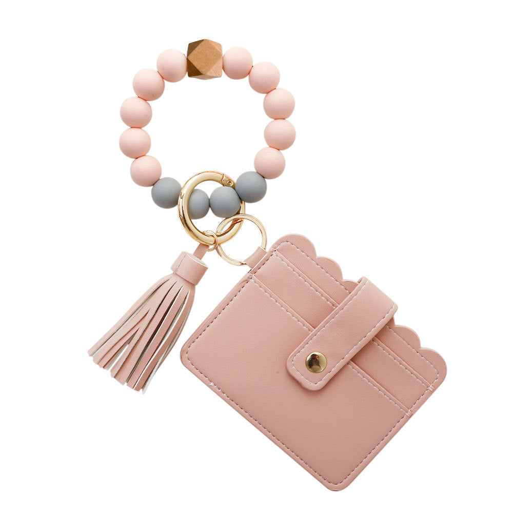 [vendor] Silicone Bracelet Wrist Keychain Pendant