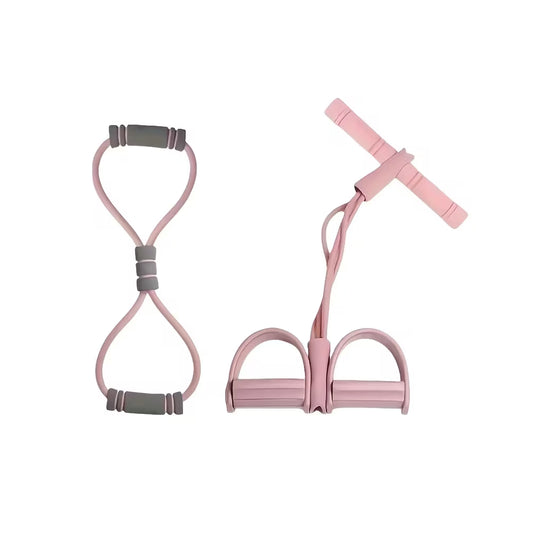 [vendor] Multifunction Pedal Resistance Band, 4-Tube Elastic Pull
