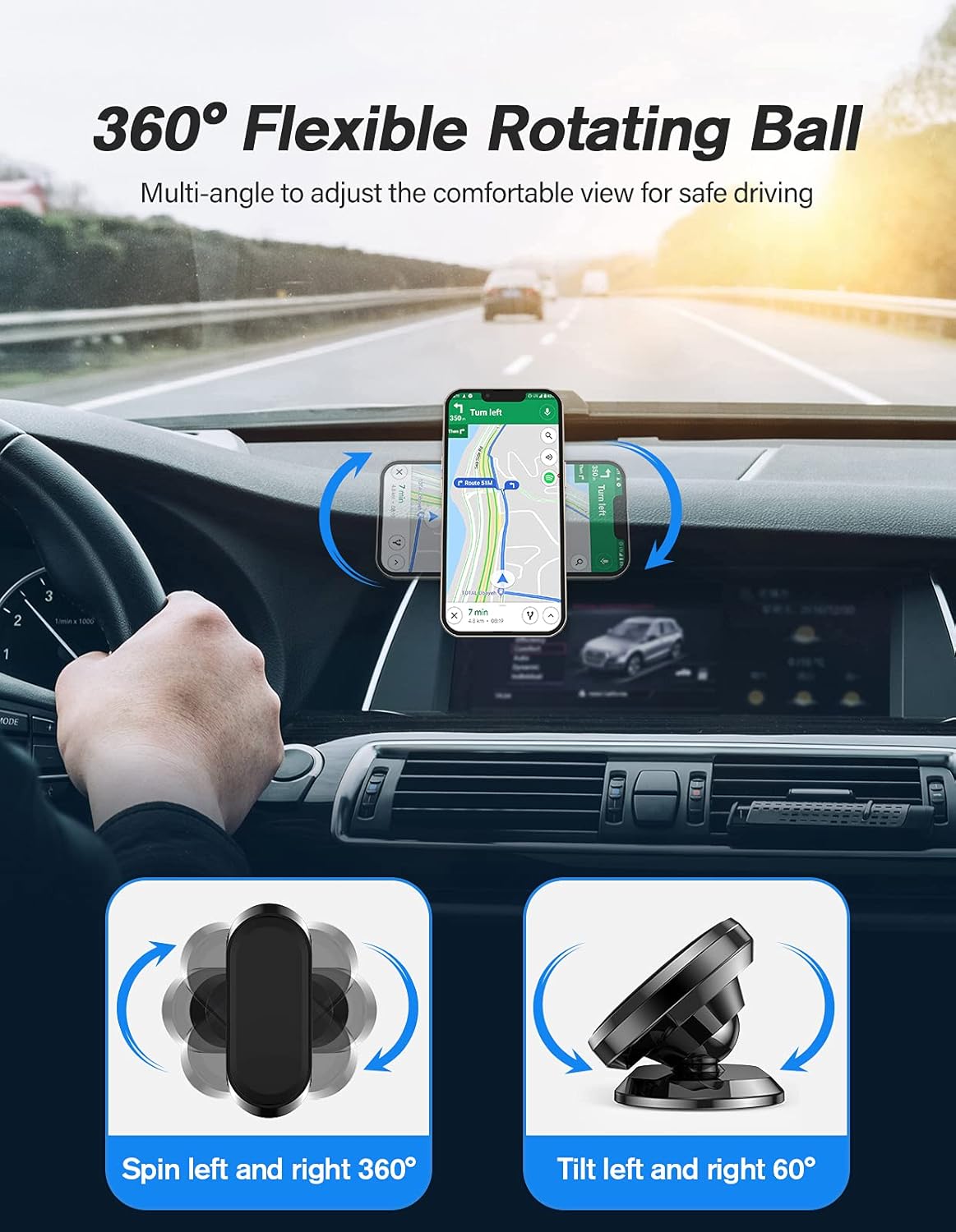 [vendor] 2 Pack Strong Magnetic Car Phone Holder Upgrade Powerful