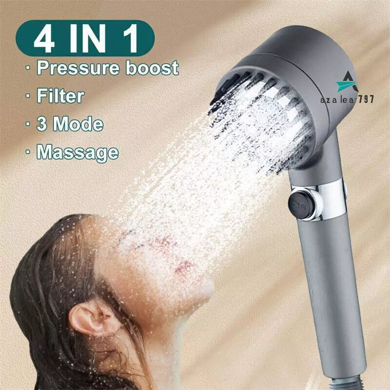 [vendor] 3 Modes Shower Head With Filter High Pressure Water