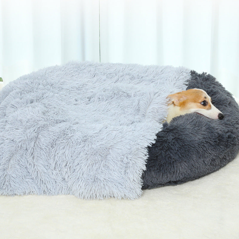 [vendor] Dog Bed And Extra Matching Cover Sheet Dog Crate Pad Ultra Soft
