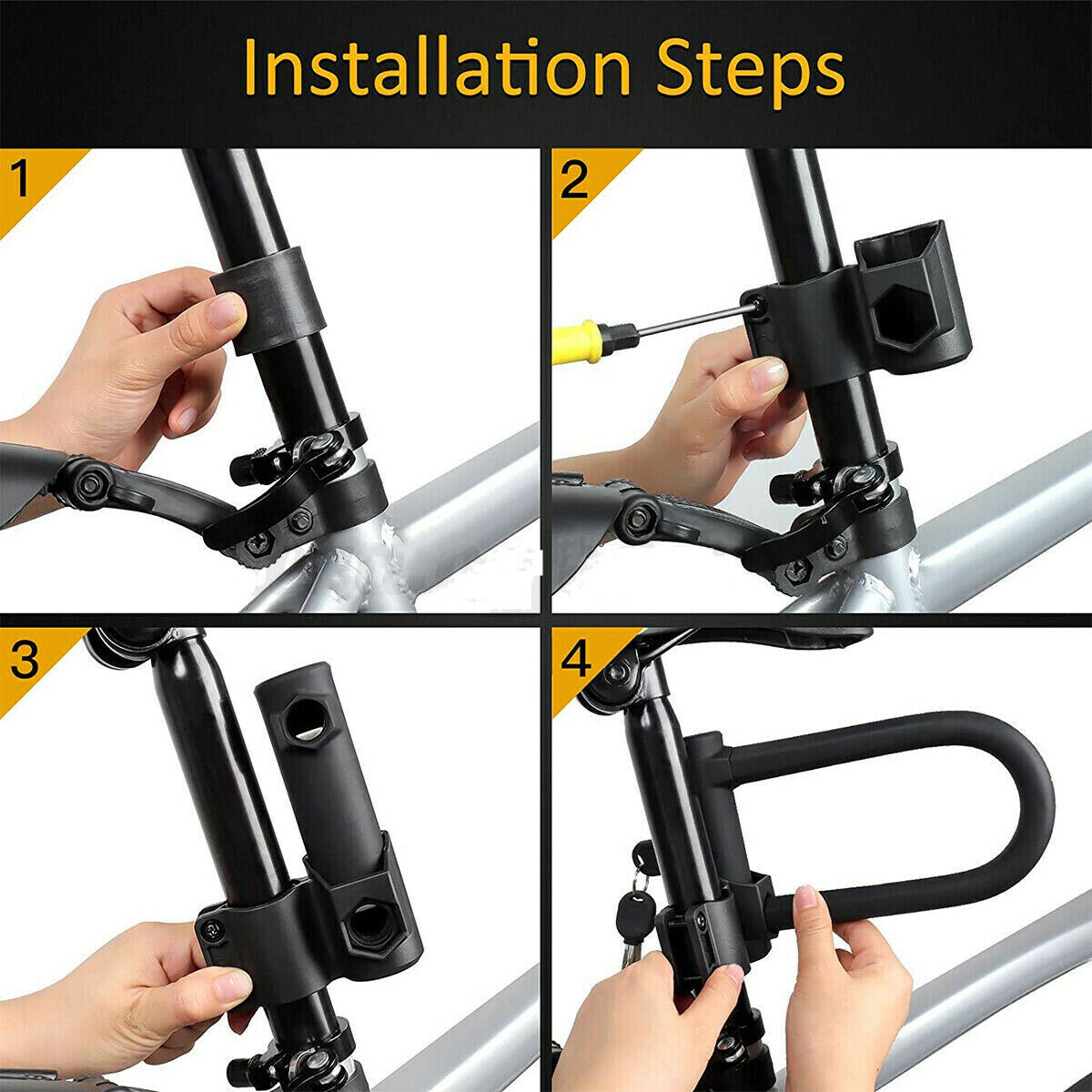 [vendor] Bike D U Lock Heavy Duty Bicycle Motorbike Motorcycle