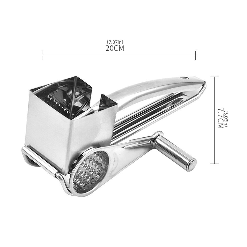 [vendor] 4PCS Stainless Steel Multifunction Rotary Cheese Grater