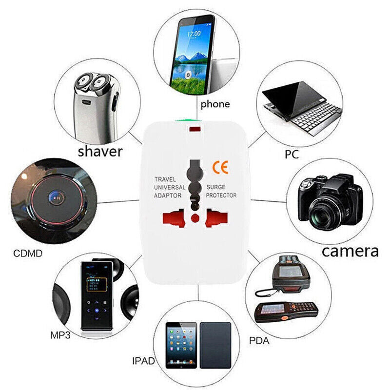 [vendor] Universal New Plug Charger World Wide Use Travel Adapter