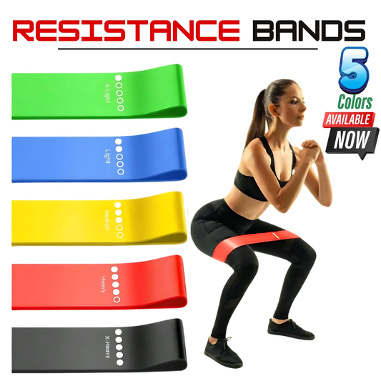 [vendor] Resistance Bands Loop Set Of 5 Exercise Strength Workout