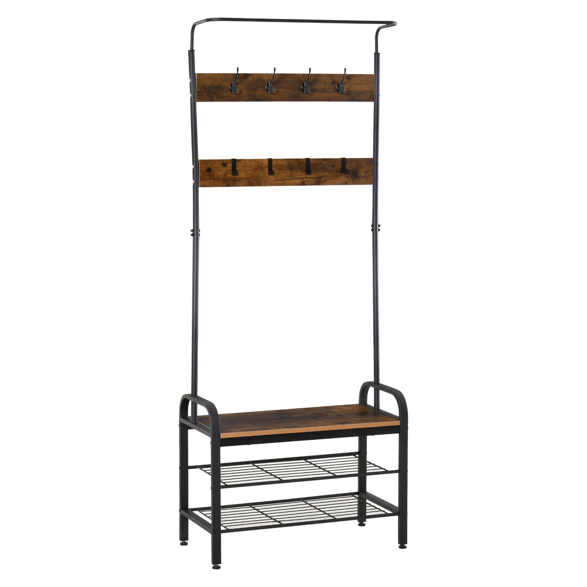 [vendor] Coat Rack Stand Industrial Hallway Shoe Rack Removable