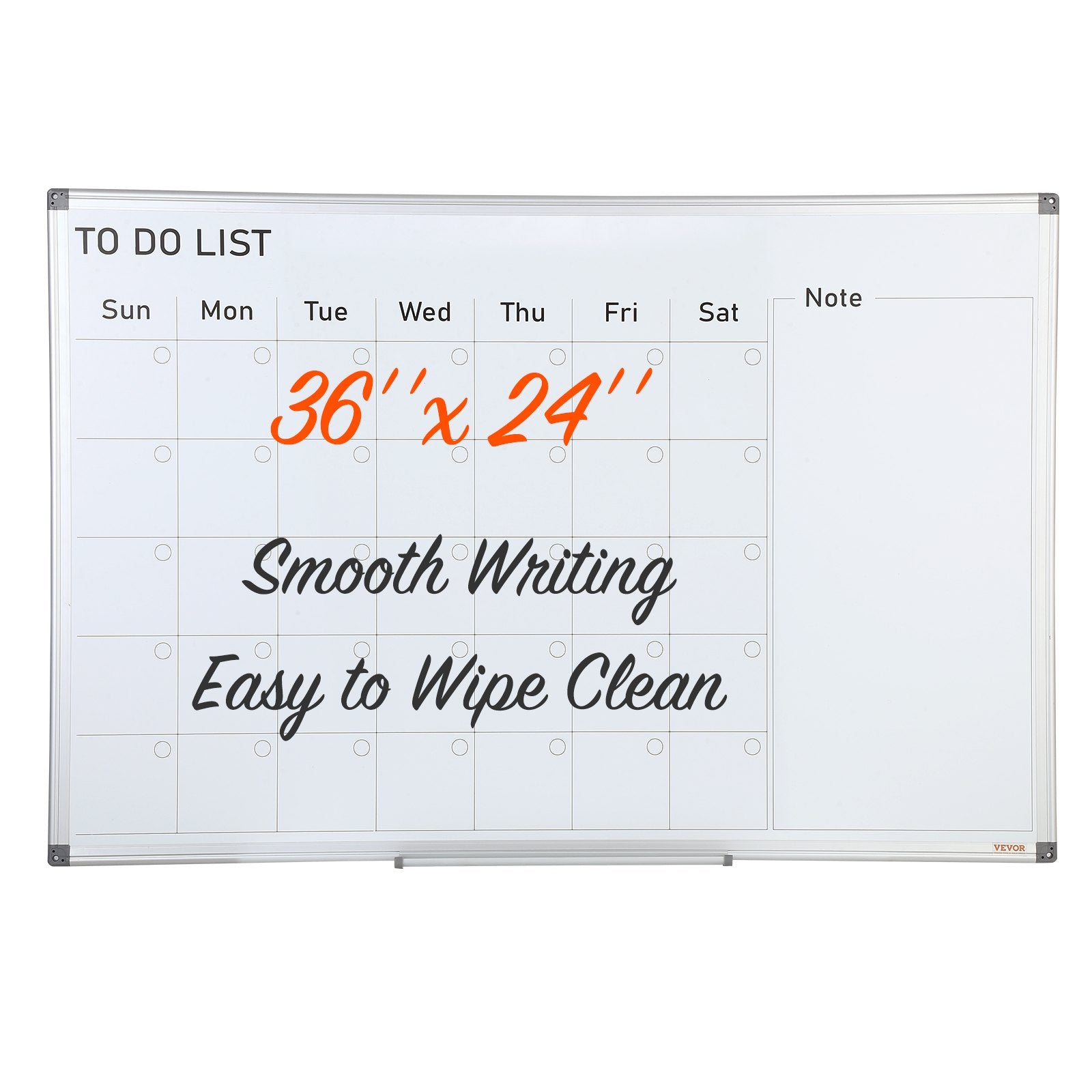 [vendor] Calendar Whiteboard, 36 X 24 Inches Magnetic Dry Erase