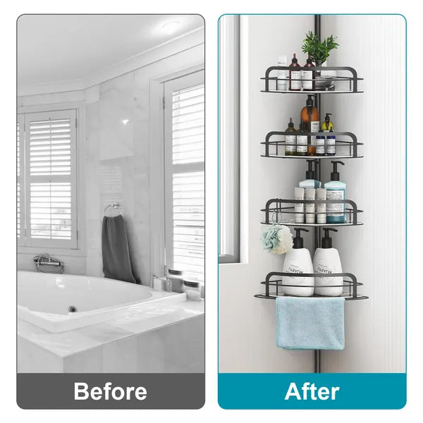 [vendor] Rust-Resistant Corner Shower Caddy For Bathroom 4 Height