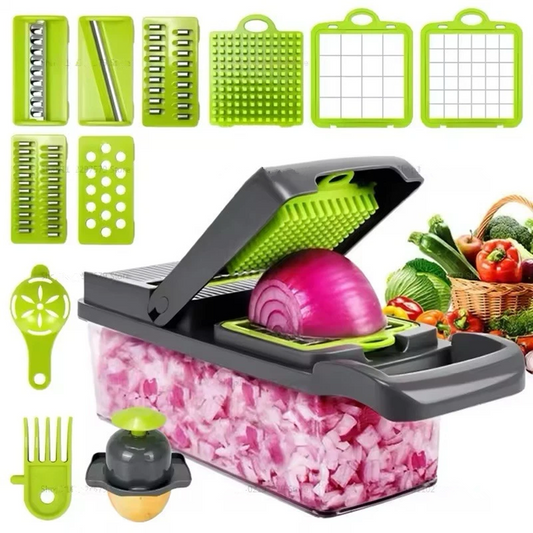 [vendor] 16 In 1 Vegetable Chopper Fruit Salad Mandolin Slicer