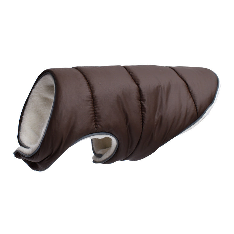 [vendor] Pet Jacket Warm Winter Dog Clothes Reflective Puppy Clothing Vest