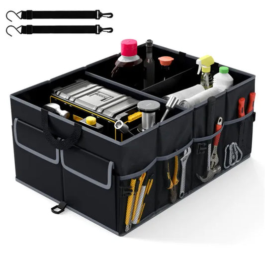 [vendor] 13 Gallon Car Trunk Organizer - 3 Compartments+6