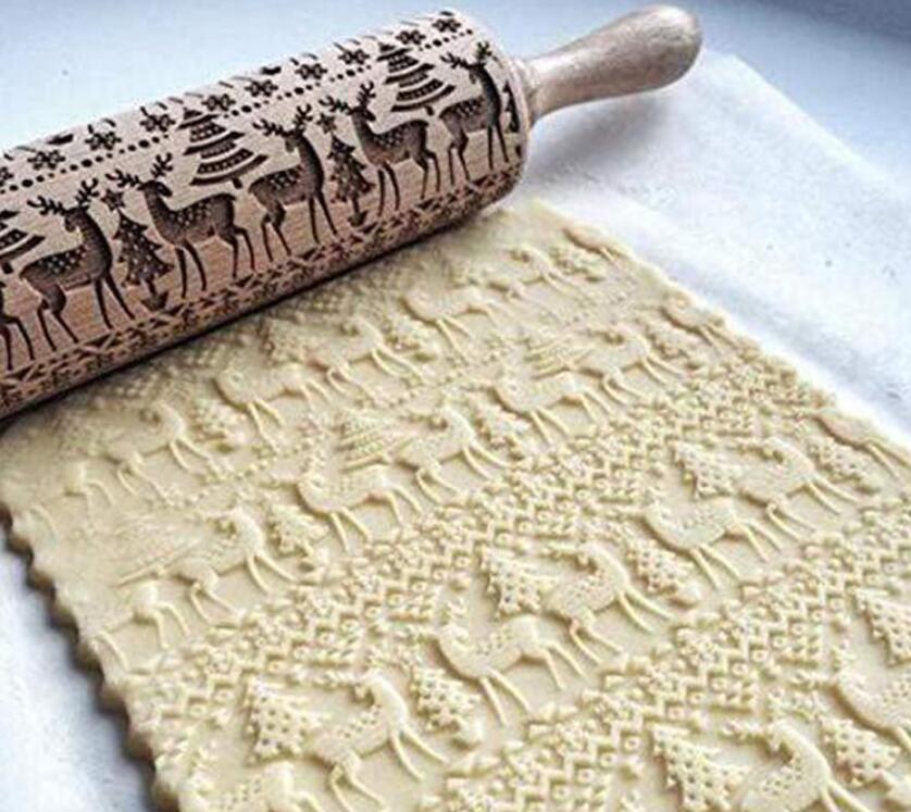 [vendor] Rolling Pin Christmas Embossing