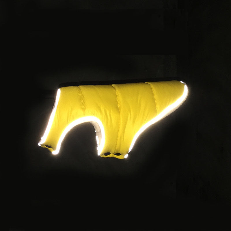 [vendor] Pet Jacket Warm Winter Dog Clothes Reflective Puppy Clothing Vest