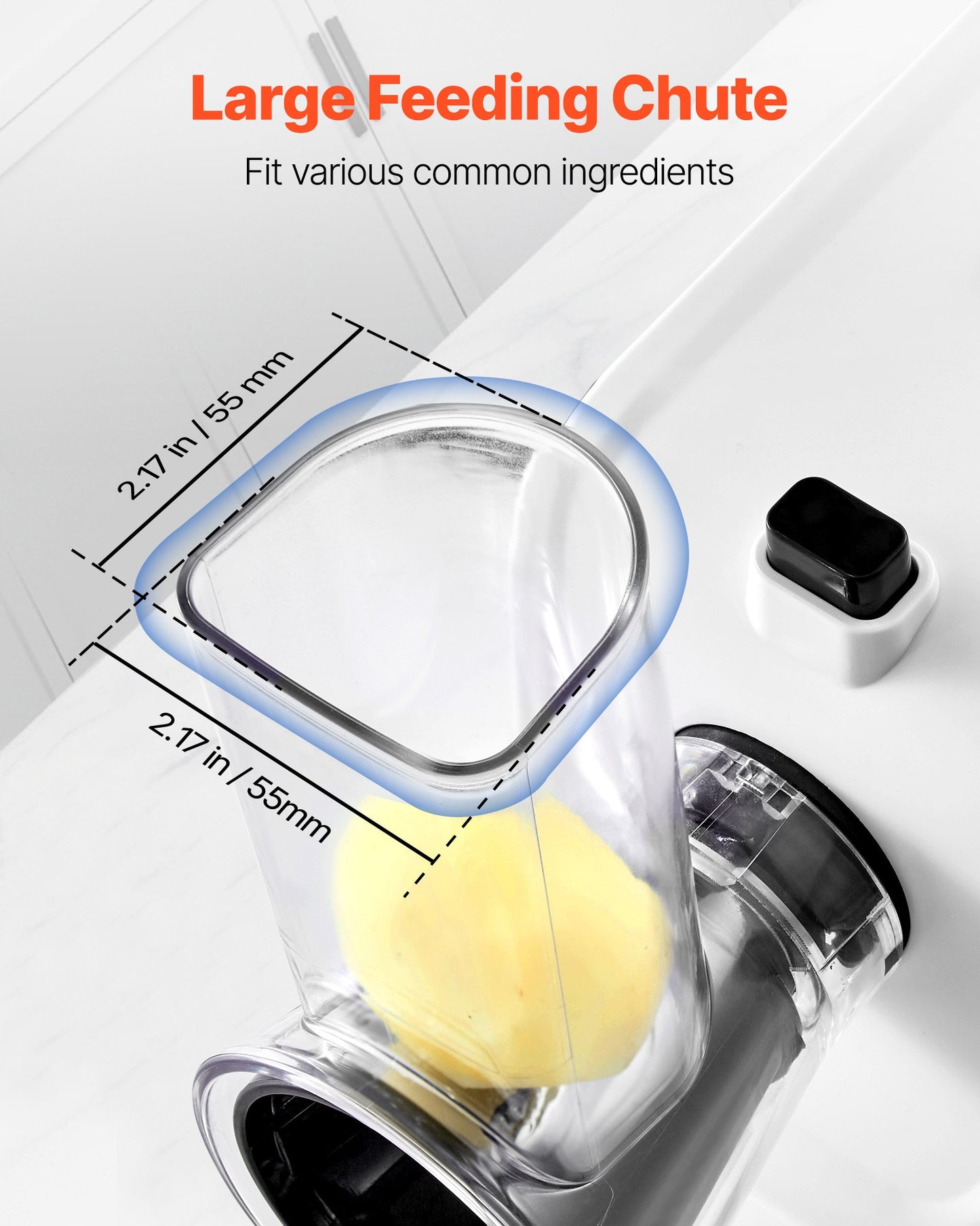 [vendor] Electric Cheese Grater Salad Maker, 200W Salad Shooter,