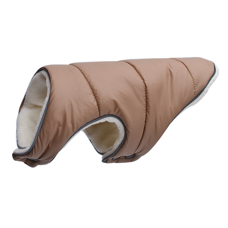 [vendor] Pet Jacket Warm Winter Dog Clothes Reflective Puppy Clothing Vest