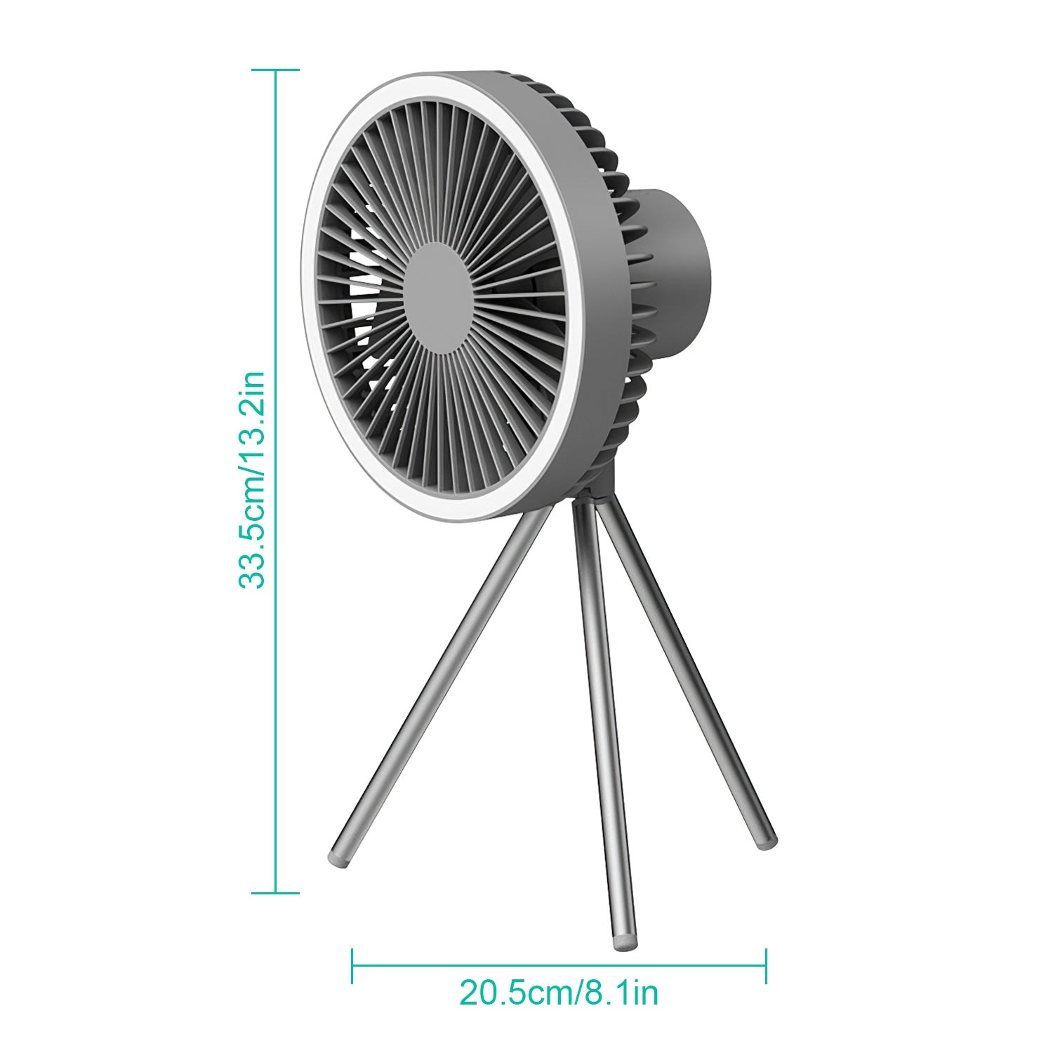 [vendor] Camping Fan With Lantern Rechargeable Battery Powered