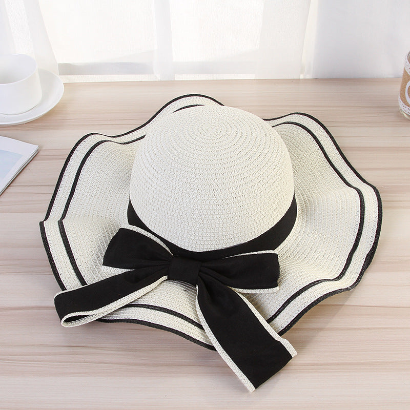 [vendor] Summer Sun Hat Women Straw Hats Sunshade Panama Fashion