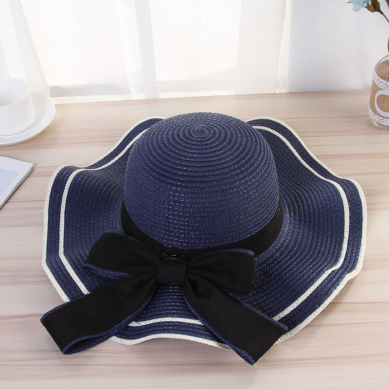 [vendor] Summer Sun Hat Women Straw Hats Sunshade Panama Fashion
