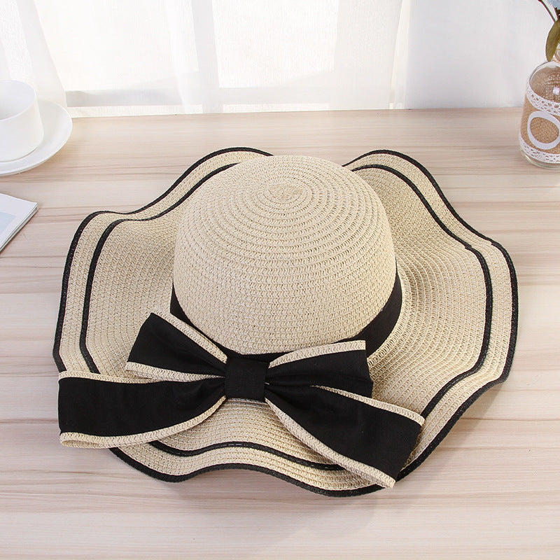 [vendor] Summer Sun Hat Women Straw Hats Sunshade Panama Fashion