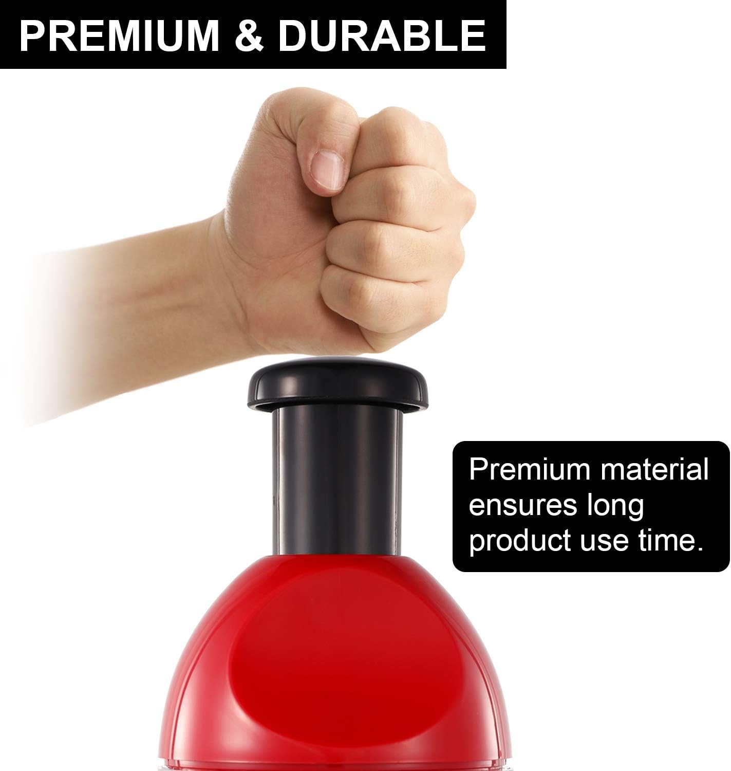 [vendor] Food Chopper, Manual Hand Vegetable Chopper, Easy Clean,