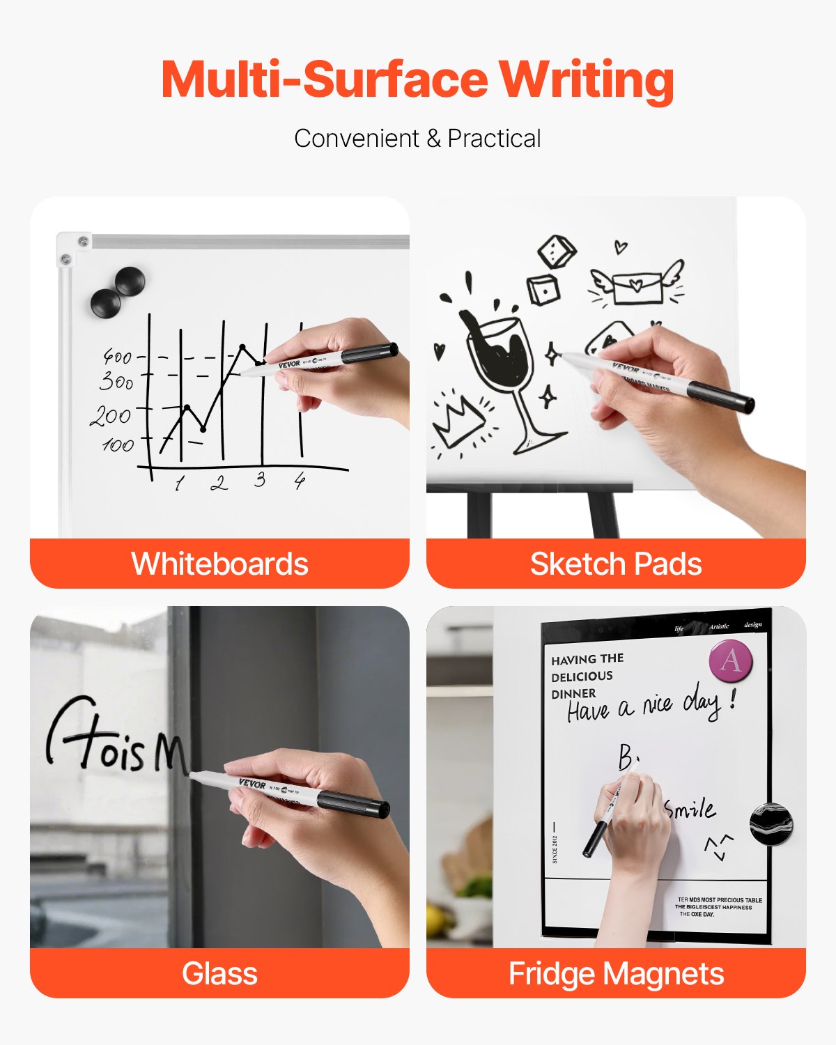[vendor] Dry Erase Markers 36 Count Black Whiteboard Markers Fine