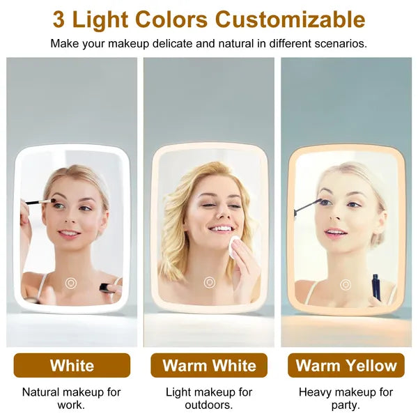 [vendor] 5.98x8.62in Lighted Makeup Mirror Vanity Desk Mirror
