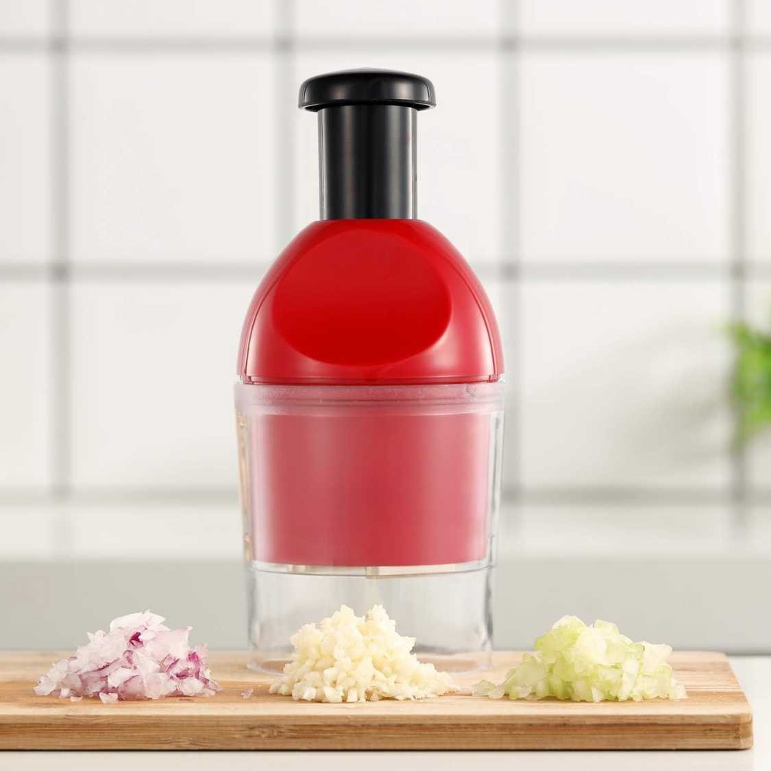 [vendor] Manual Hand Food Chopper, Easy Clean Vegetable & Onion