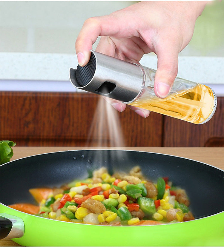 [vendor] BBQ Healthy Kitchen Cooking Oil Vinegar Spray Bottle