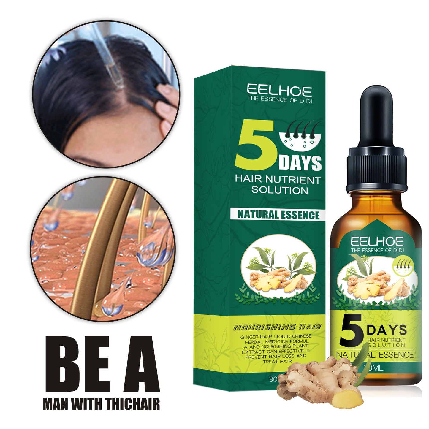[vendor] Eelhoe Ginger Hair Essential Oil. Eelhoe Ginger Hair