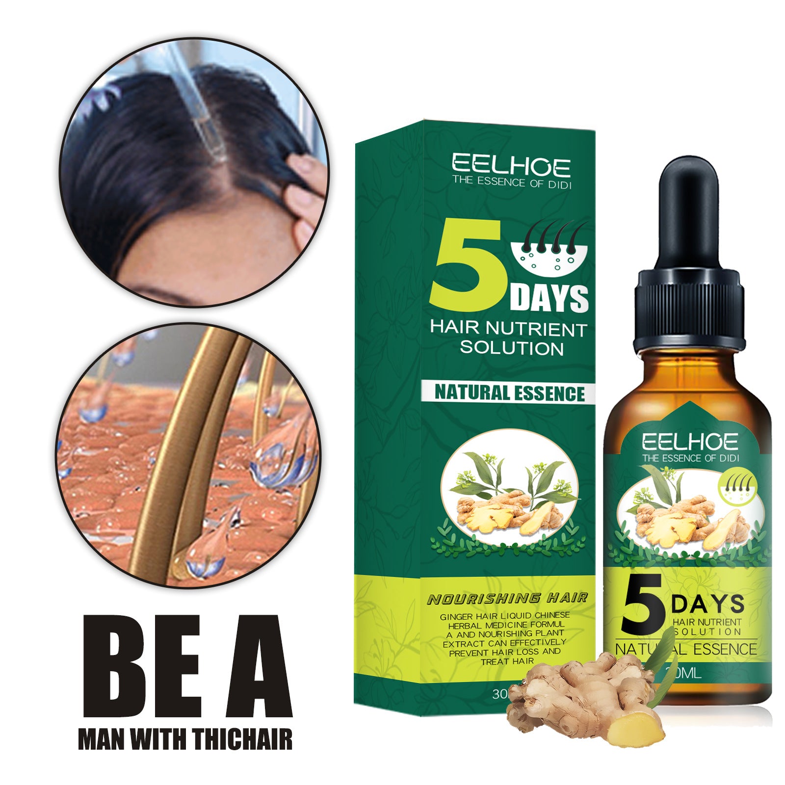[vendor] Eelhoe Ginger Hair Essential Oil. Eelhoe Ginger Hair