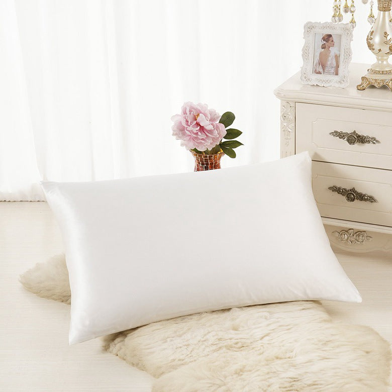 [vendor] Pillowcase Satin Solid Color Simulation Silk Single