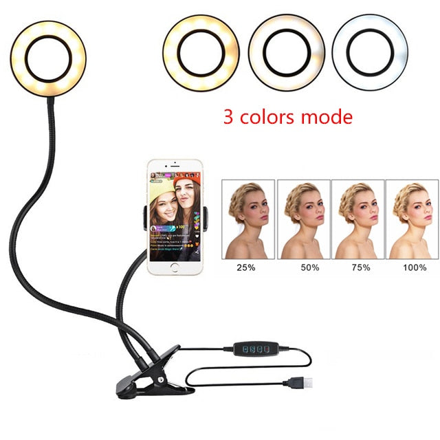 [vendor] LED Selfie Ring Light for Live Adjustable Makeup
