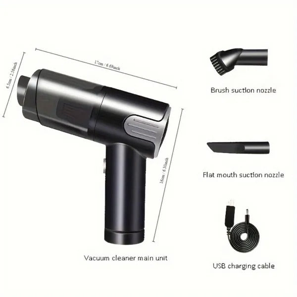 [vendor] Wireless-silver Car Vacuum Cleaner Wireless Usb Charging