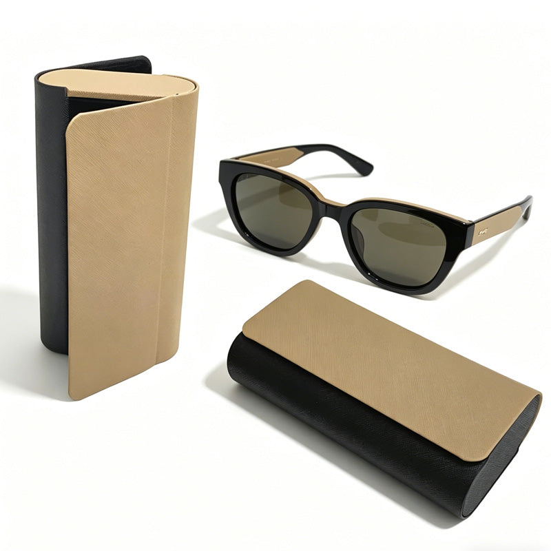 [vendor] Dual Glasses Case 2-in-1 Double Eyeglasses Case For