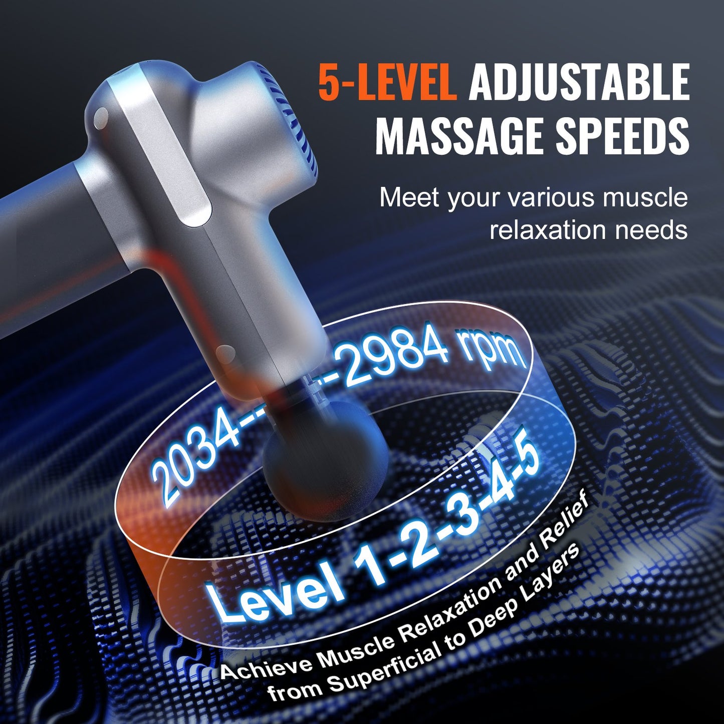 [vendor] VEVOR Massage Gun Deep Tissue, Percussion Muscle