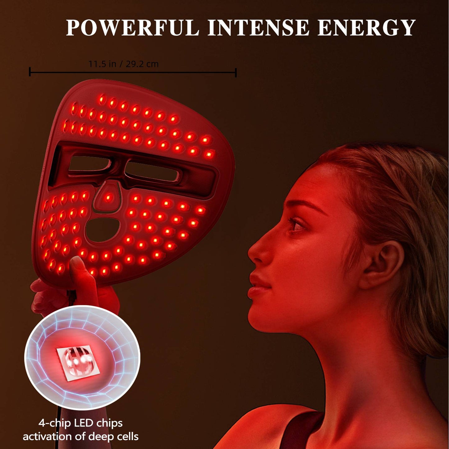 [vendor] LED Face Mask Facial Care Tool, Red Light Therapy Mask