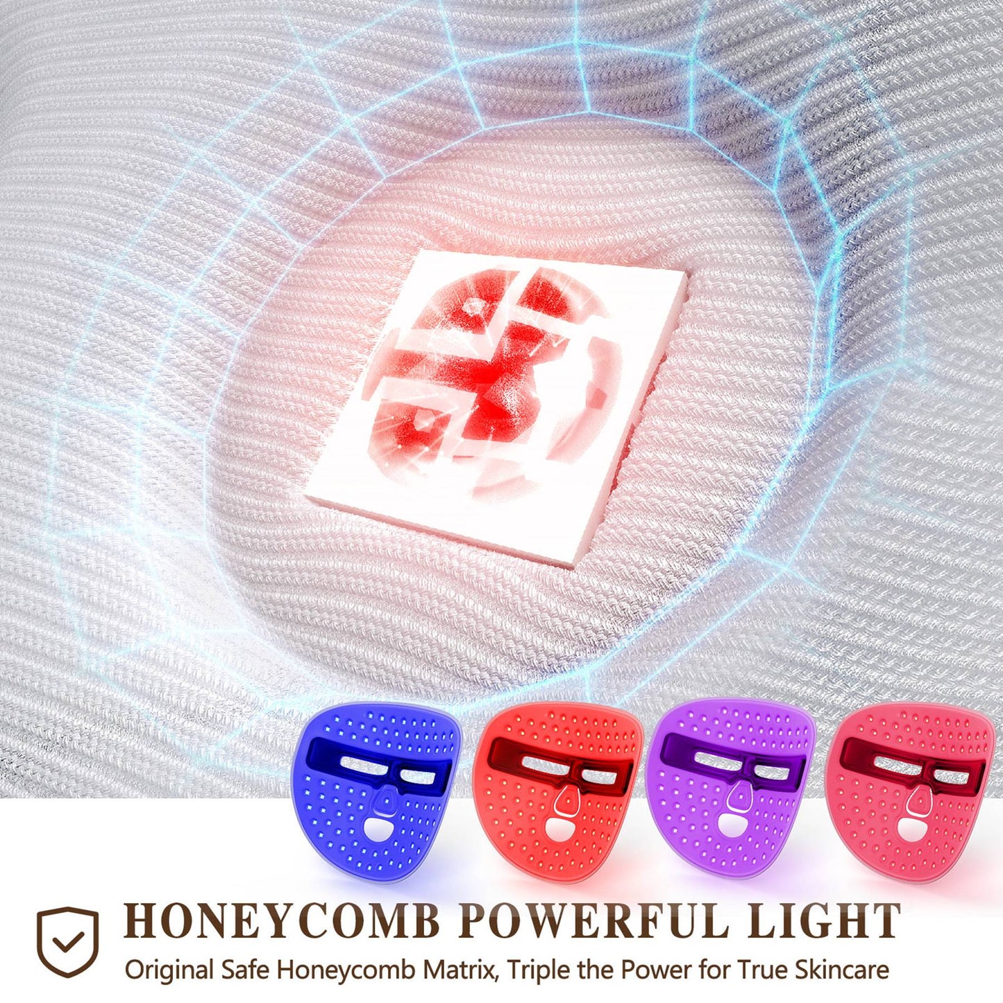 [vendor] LED Face Mask Facial Care Tool, Red Light Therapy Mask