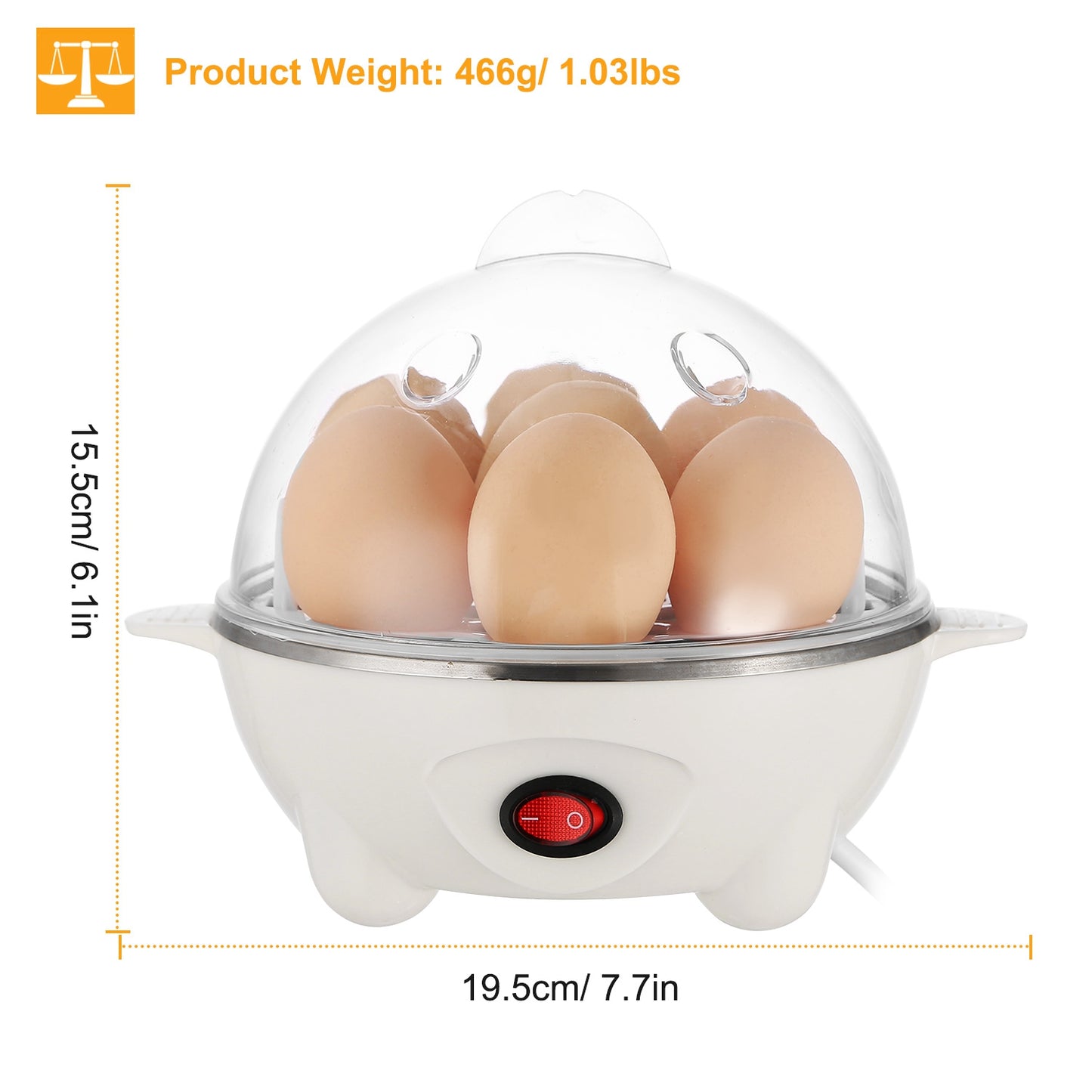 [vendor] 1Pc Electric Egg Cooker For Daily Breakfast Preparation
