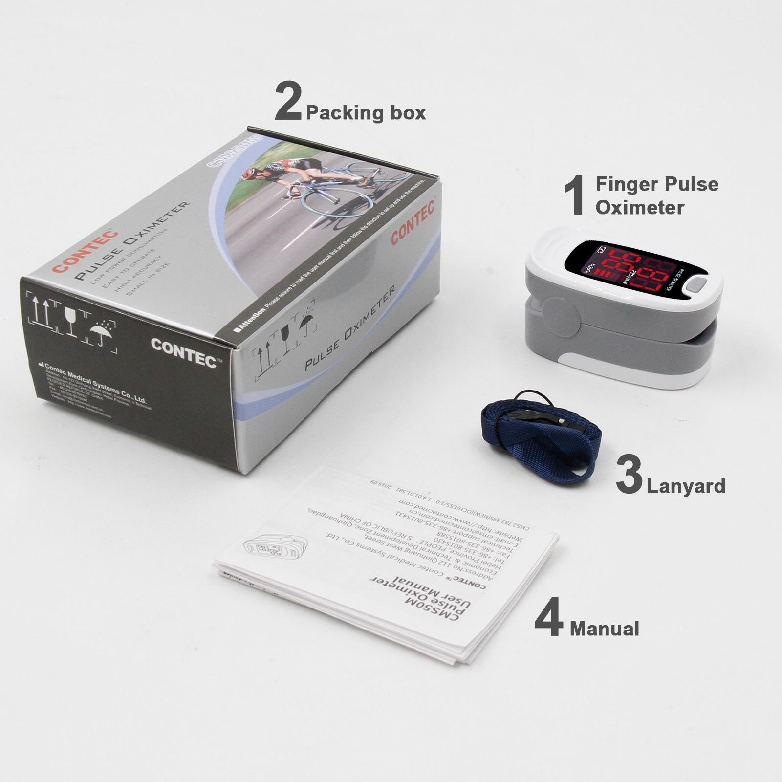 [vendor] Finger-clip Pulse Oximeter, Blood Oxygen Saturation And