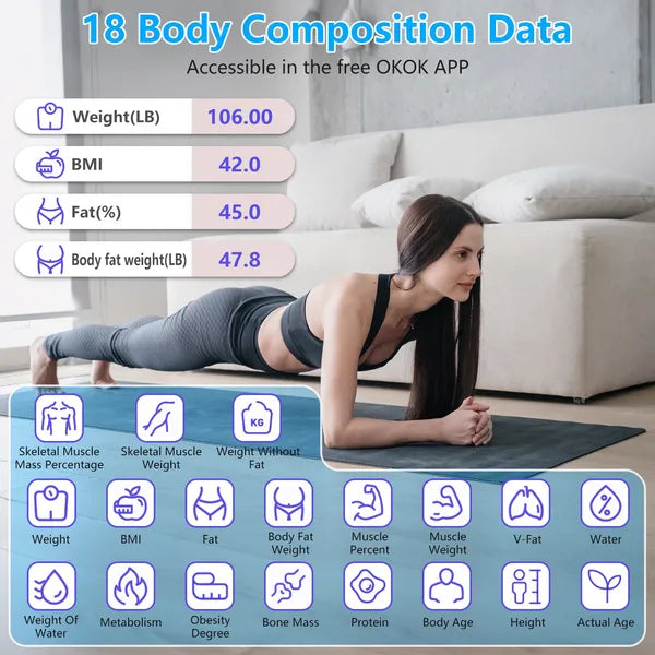 [vendor] Smart Digital Scale For Body Weight High Accuracy BMI