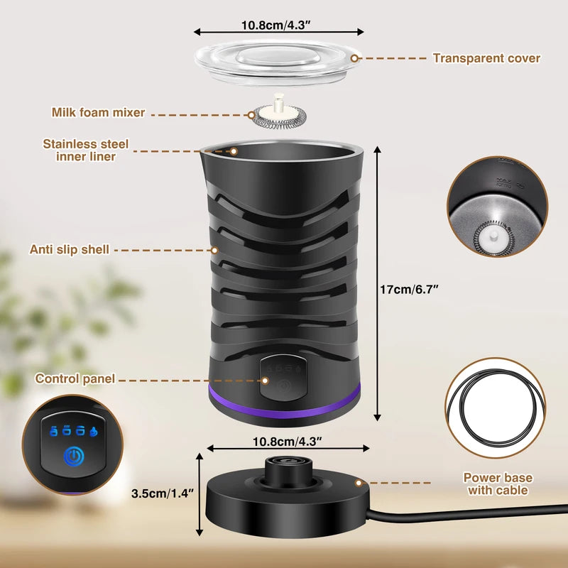 [vendor] Electric Milk Frother And Steamer Hot Chocolate Machine